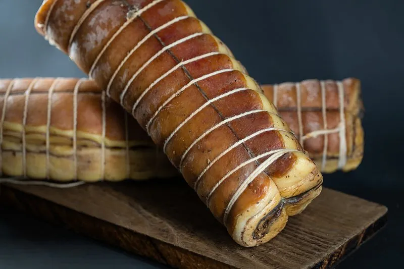 Pancetta arrotolata di suino nero dei Nebrodi
