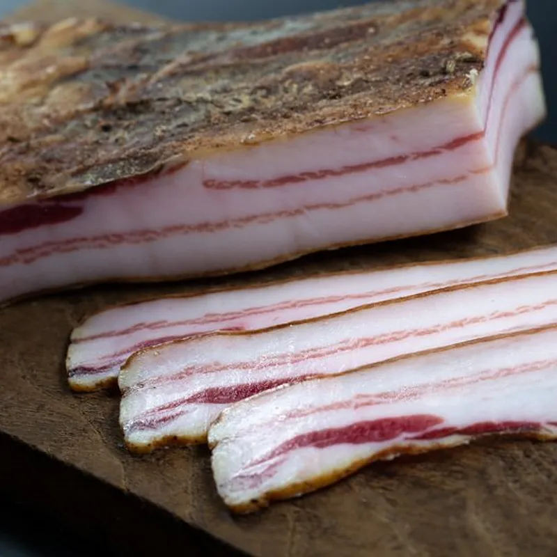 Pancetta tesa di suino nero dei Nebrodi — foto 1