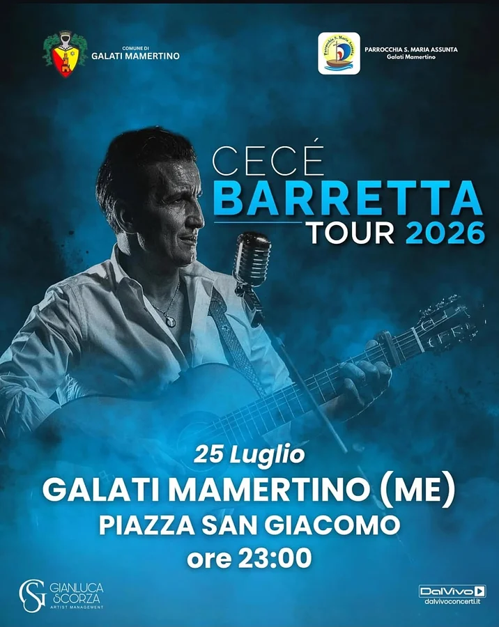 CECÉ BARRETTA TOUR 2026 A GALATI MAMERTINO! · Ttattà Go
