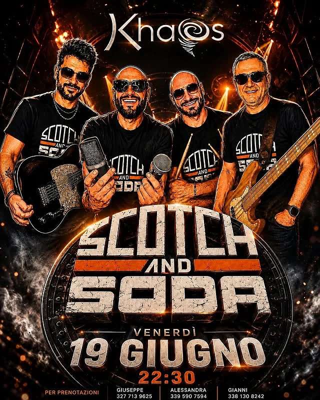 SCOTCH AND SODA LIVE al Khaos Pub · Ttattà Go