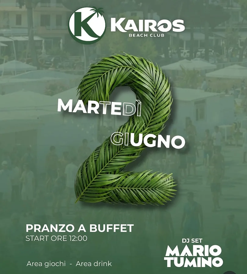 2 Giugno al Kairos Beach Club · Ttattà Go