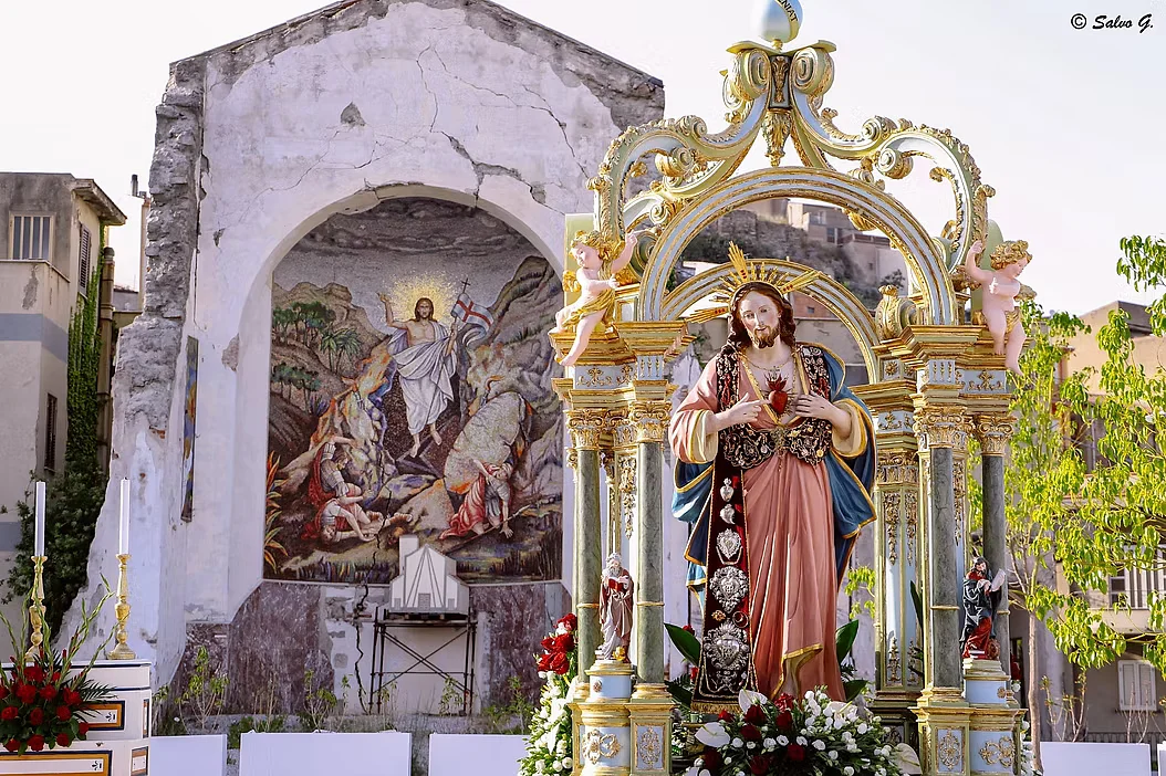 Mosaico del Cristo Risorto – Chiesa Nuova di San Nicolò di Bari — San Fratello · Ttattà Go