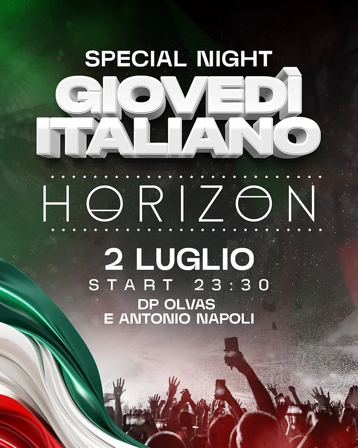 Giovedì italiano all'Horizon  · Ttattà Go