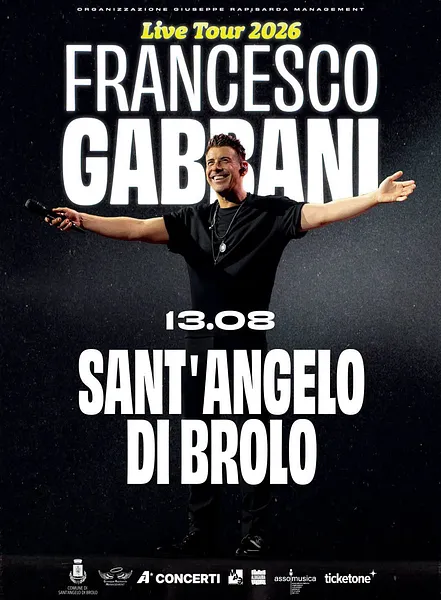 Francesco Gabbani in concerto a Sant'Angelo di Brolo