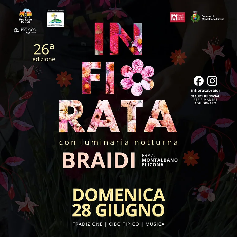 26ª Infiorata di Braidi con luminaria notturna · Ttattà Go