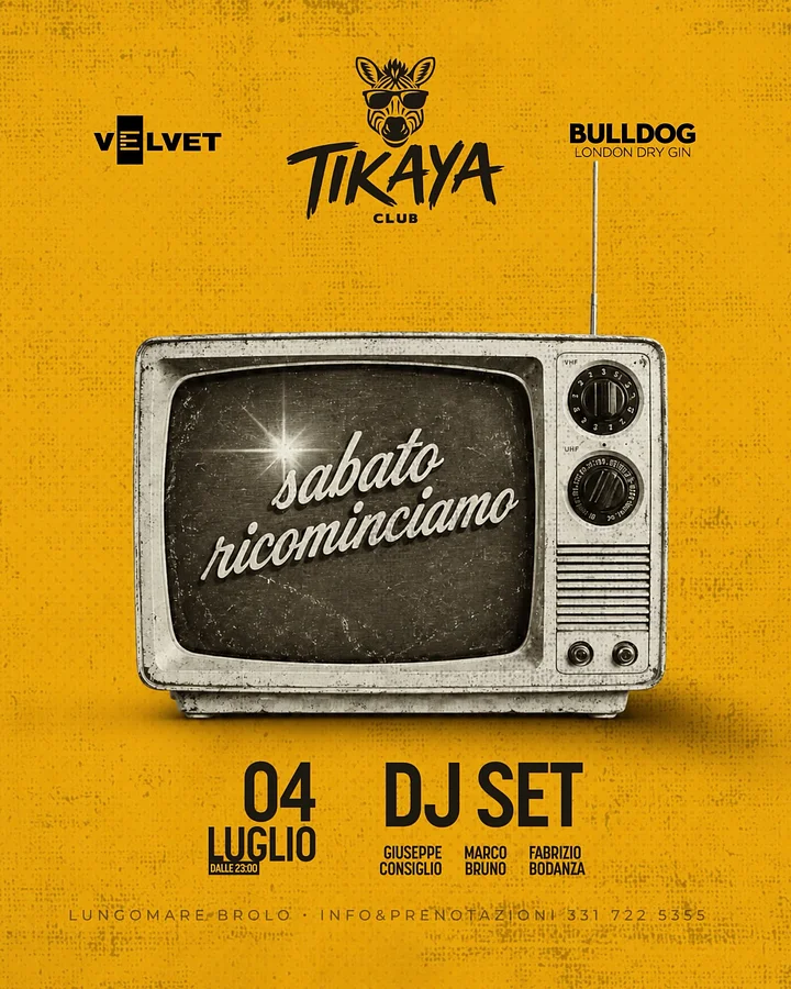 Sabato Ricominciamo al Tikaya Club · Ttattà Go