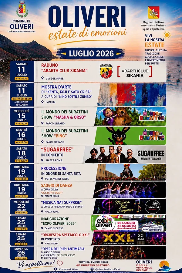 Estate Mare 2026 - Oliveri
