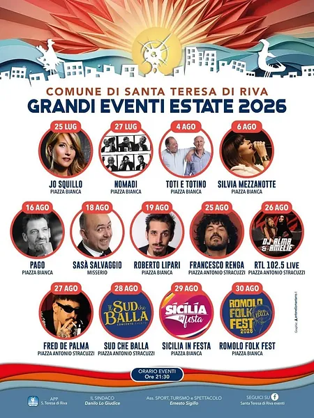 Estate 2026 a Santa Teresa di Riva