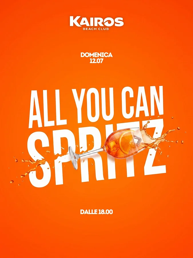 All You Can Spritz al Kairos Beach Club · Ttattà Go