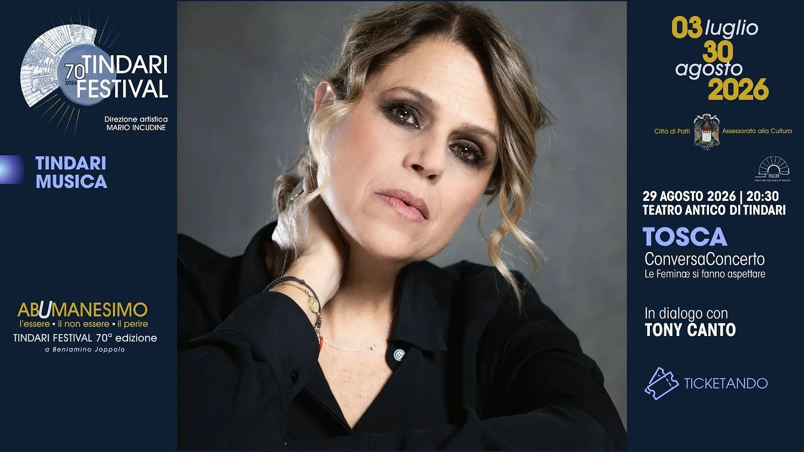 TOSCA ConversaConcerto | TINDARI FESTIVAL 70 | Musica · Ttattà Go