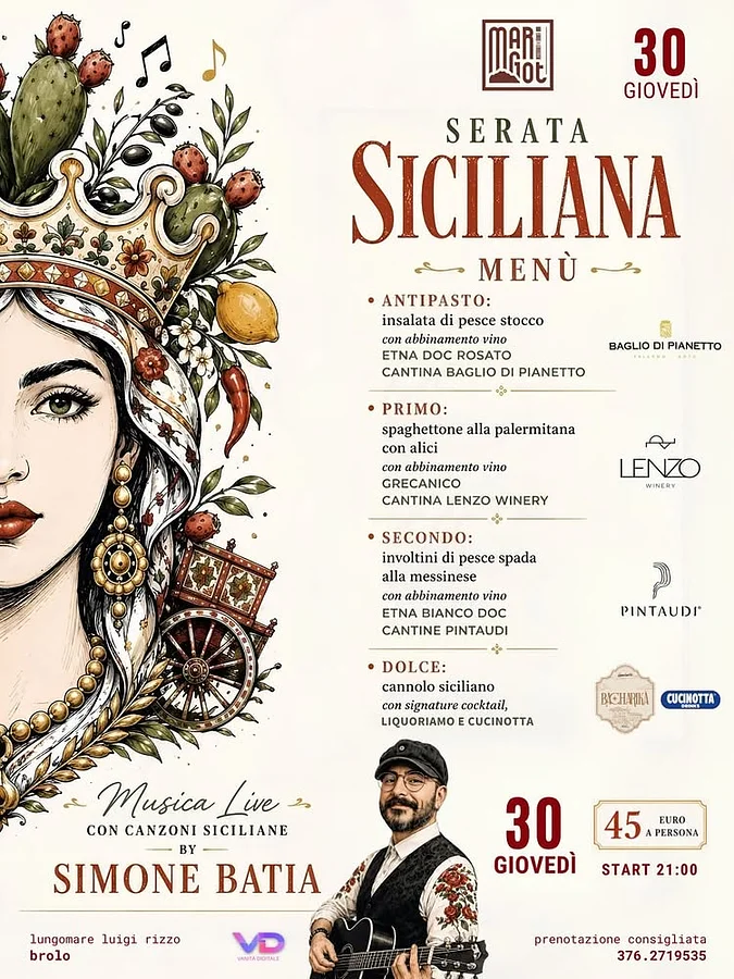 Serata Siciliana al Margot · Ttattà Go