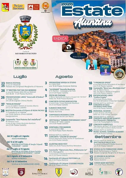 Estate Mare 2026 - San Marco d'Alunzio 