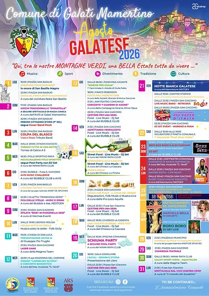 Estate Mare 2026 - Galati Mamertino 