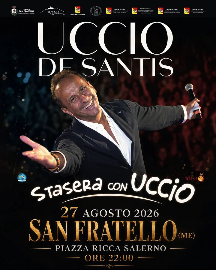 Uccio De Santis in Tour 2026 · Ttattà Go