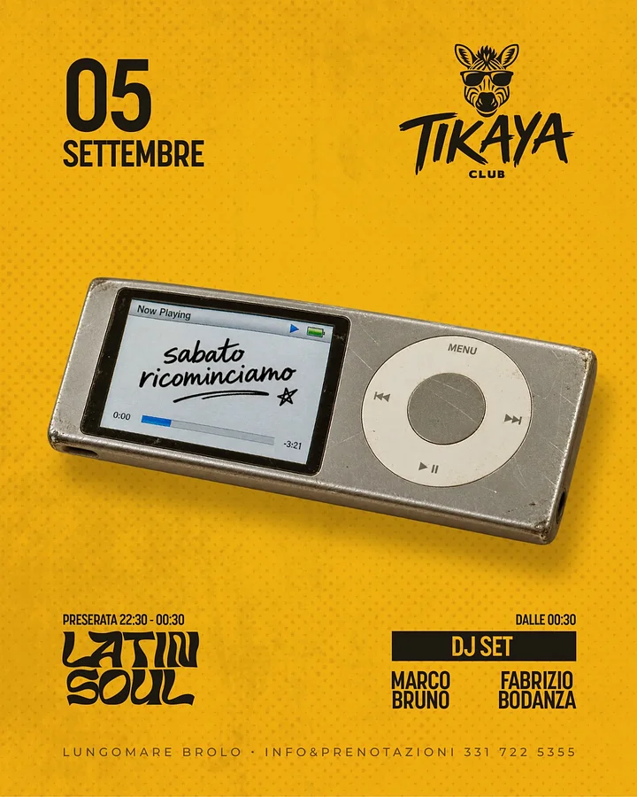 Sabato Ricominciamo al Tikaya Club  · Ttattà Go