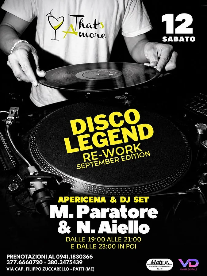 Disco Legend re-work - September Edition. · Ttattà Go